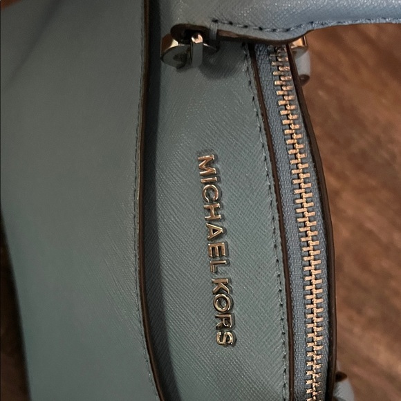 NWOT Michael Kors Light Blue Satchel - Picture 8 of 9